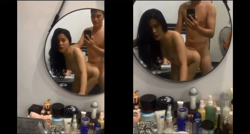 Trả bài nữ sinh xinh như hoa trước gương