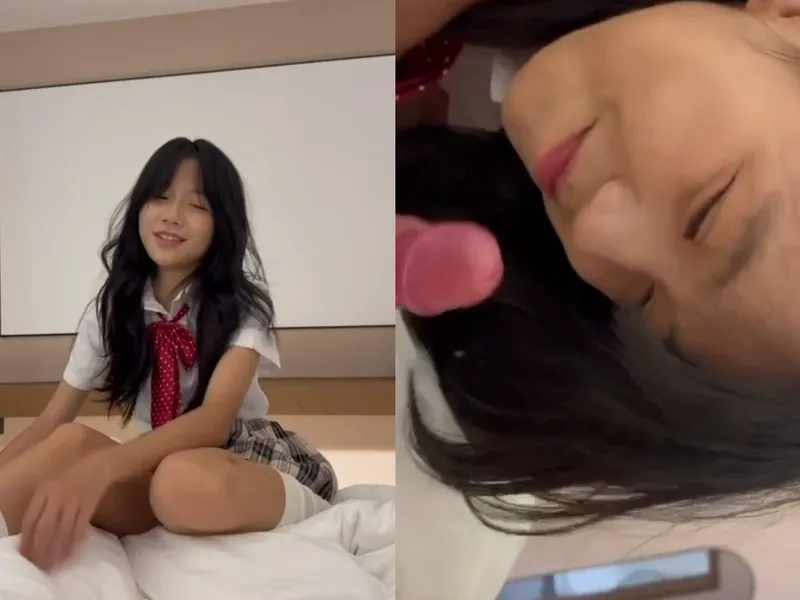 Em loli dễ thương mút chuối biến em thành con em đào nứng p1